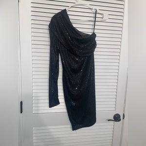 Sequin One Shoulder Dress